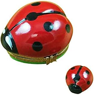 LADYBUG W/BABY - LIMOGES BOX AUTHENTIC PORCELAIN FIGURINE FROM FRANCE