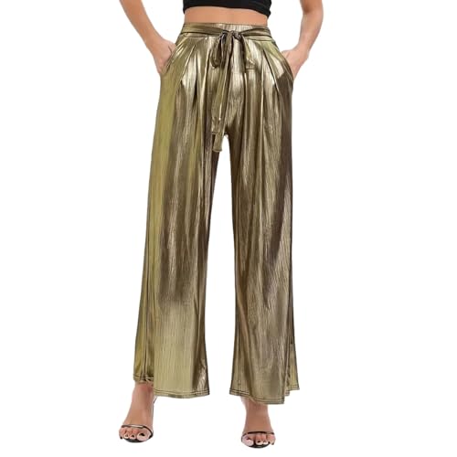 Pantalon de couleur holographique pour soirée et événements streetwear chic