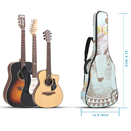 Housse de transport étanche pour guitare avec bandoulière réglable Motif cerf, Multicolore 04, 42.9×16.9×4.7 in… - Les Beatles, Paul McCartney, John Lennon, RIngo Starr, George Harrison Housse de transport étanche pour guitare avec bandoulière réglable Motif cerf, Multicolore 04, 42.9x16.9x4.7 in… – Image 6