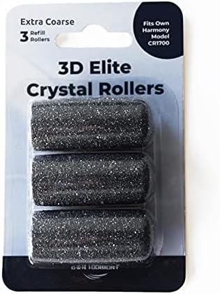 Extra Coarse Refill Rollers by Own Harmony for Electric Callus Remover CR1700: Professional Foot Care for Healthy Feet, Best Pedicure File Tools - Refills 3 Pack Extra Coarse Replacement Roller Heads