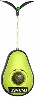 Avocado Wobble Cat Toy, Refillable Treat & Catnip Dispenser, Interactive Tumbler Puzzle for Indoor Cats, Slow-Release Snack Toy