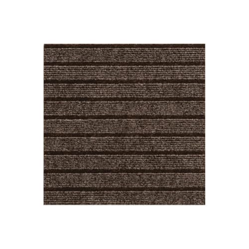 Moquette autocollante pour salon et bureau : dalles carrées souples 30x30 cm de couleur sombre