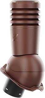 ROOFIVENT IVENT ECO Roof Vent 4" Metal Roof Rib Profile 3/4" for Kitchen Bathroom Dryer Brown