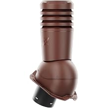 ROOFIVENT IVENT ECO Roof Vent 4" Metal Roof Rib Profile 3/4" for Kitchen Bathroom Dryer Brown