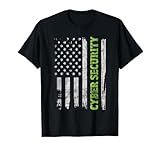 Cybersecurity - USA Flag Computer Engineer Programmer Hacker T-Shirt