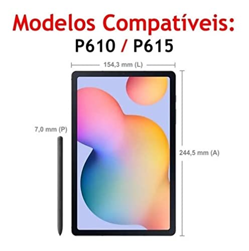 Capa Capinha Air Impacto Tablet Galaxy Tab S6 Lite Tela 10.4 + Película De Vidro Full Tab S6 Lite 10