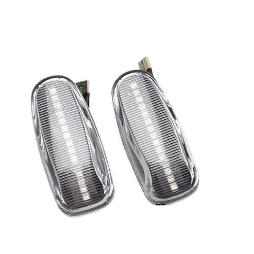 WINVOX LED Turn Signal Light For Benz W210 W202 For CLK W208 For SLK R170 W638 Car Dynamic Flowing LED Side Marker Turn Signal Lights Turn Signal Light(Dynamic Crystal)