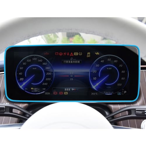 Verre trempé Mercedes EQE 2023 film protecteur pour écran tactile de navigation GPS de bord