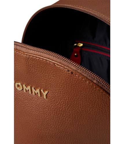 Tommy Hilfiger Reese II Medium Dome Backpack Pebble PVC Cognac One Size4