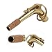 Yibuy 2 Pieces Black End Plug Cap & Alto Sax Brass Bend Neck & Spectrum Clip