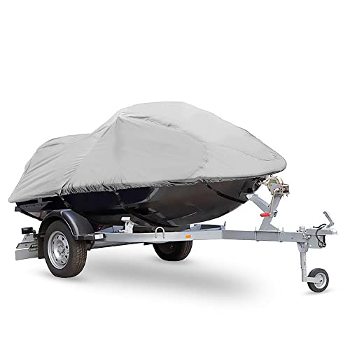 Pyle Jetski Cover, Marine Grade, Waterproof Fabric, Trailer Storage, Elastic Cord, 102” to 107” Length, Personal Watercraft Protection, Universal Fit, Includes Storage Bag, Durable Polyester by Pyle - Used condition - US$19.20