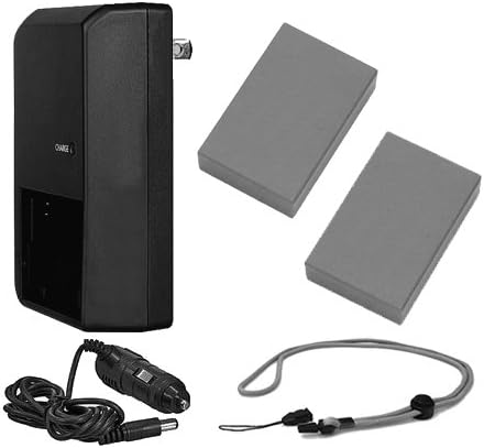 Olympus E-PL7 High Capacity 'Intelligent' Batteries (2 Units) + AC/DC Travel Charger + Nw Direct Microfiber Cleaning Cloth.