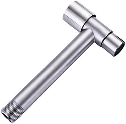 Hansgoed 304 Stainless Steel Lengthened Washing Machine Faucet, Lengthened Mop Pool Faucet 4 Points, Quick Opening, Lengthened Small Faucet, Lengthened Mop Pool Head,Lengthening Faucet For Mop Poolqu