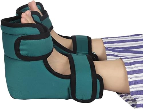 Bottes de soutien pour les patients alités avec coussin anti escarres au lit