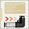 Bwintech 3 pcs 4mm Elbow One Way Flow Pneumatic Check Valve, Push to Connect Air Tube Fitting for Air Compressor