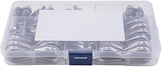 GZYF Car 20pcs M5 Wire Rope Fixed Clamp & 20pcs Chicken Heart Triangular Ring