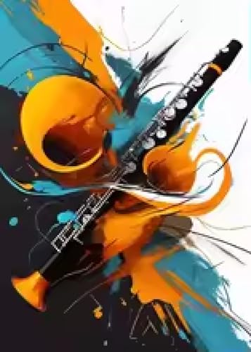 Décoration d'intérieur tableau abstrait musique prêt à suspendre