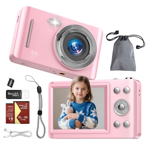 Digital Camera,Autofocus Vlogging Camera for Photography, Portable Compact Point and Shoot Digital Camera
