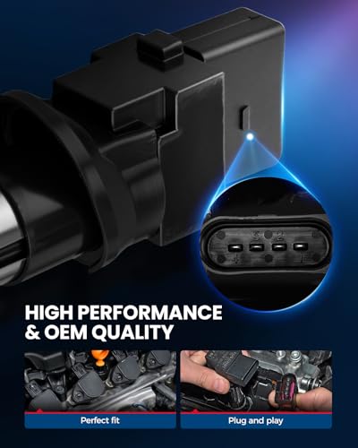 Image of KAX 6 Ignition Coils & 6 Spark Plugs Socket Set for Atlas 2018-2019 3.6L V6 | Fits Touareg 2017, 2009-2016 3.6L, Passat 2012-2018 3.6L, Q7 2009-2010 3.6L, CC 2009-2016, 3.6L V6 Replaces UF635 1961