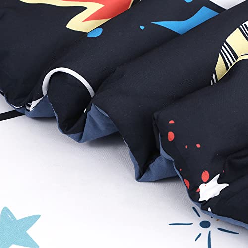 Wajade Kids Space Comforter Set Bed In A Bag Full Size 7 Piece 3D Space Rocket Planets Bedding Set For Teens Boys Girls (1 Comforter, 1 Flat Sheet, 1 Fitted Sheet, 2 Pillowcase And 2 Pillow Sham) #TOP5
