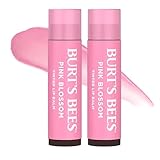 Burt's Bees 100% Natural Moisturizing Tinted Lip Balm, Pink Blossom (Pack of 2)