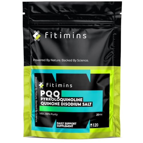 PQQ 20mg | High Strength 99% Pure Pyrroloquinoline Quinone | 120 ...