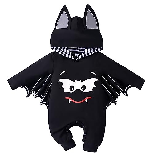 Image of Pezhiqun Baby Boys Charming Prince Astronaut Doctor Outfit Newborn Infant Girls Halloween Vampire Bats Cosplay Costumes