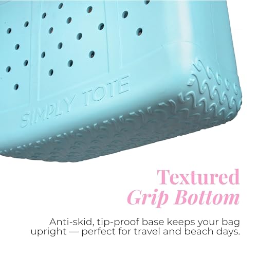 Image of Simply Southern Large Simply Tote Bag - All Waterproof Sandproof Beach Utility - Everyday Tote (Sky)