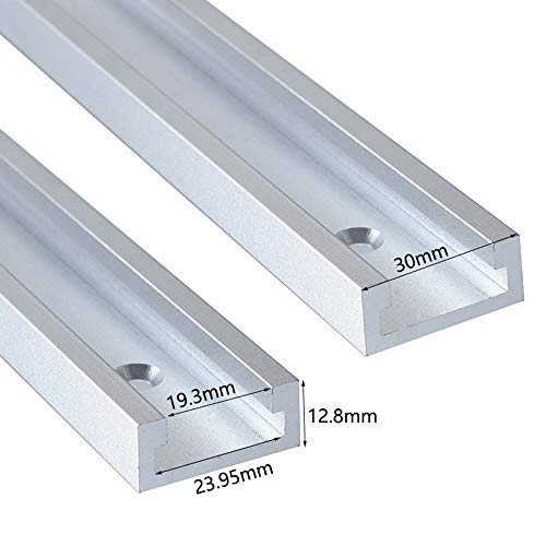T-Track 800mm, 31.5inch Aluminum T-Slot, Aluminium alloy Rail Miter Bar Slider Woodworking T-slot T-tracks Miter Tool for Router Table, Woodworking（Arrived Within 3-5 Days）