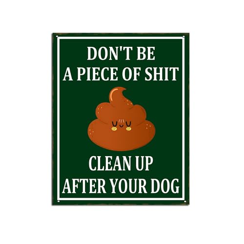 Horienteeon Letrero de aluminio con texto en inglés 'Don't Be a Piece Of *Shit' Do Not Block Mailboxes Precaution Security Street Security Warning Farm Lawn Prop Walkway Porch Decorations Outdoor