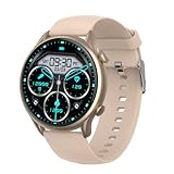 Halbmond für iOS- und Android-Handys, Schrittzähler, Multifunktions-Uhr mit verschiedenen Sportmodi, Akkulaufzeit 7 Tage, Glod, EPNK28-GOLD, schwarz, Einheitsgröße