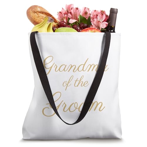 Bolsa Tote con Fuente Tan Script para Bodas miniatura 4
