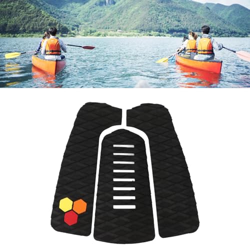 BusoTh Surfboard Grip Pad, Surf Deck Traction Pad Strong Grip for Water Sports (Black), BusoThynbvxgca4i-11