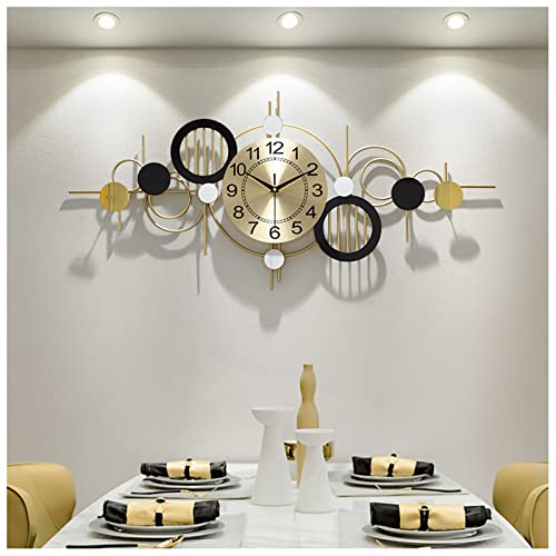 Horloge murale moderne en métal 3D salon chambre cuisine 89