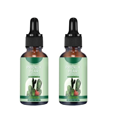 Organic Cactus Seed Oil, Firming Moisturizing Facial Oil, For Dry, Damaged, Curly, Frizzy Hair Care, Thick Ha-ir, Moisturizing Repair, Thickening Hair (2)