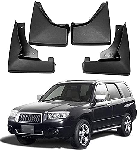 4 × Mud Flaps for S-ubaru Forester 2005-008 2009-2012 2013-2018b 2019-2020, Front Rear Rubber Splash Guards Mudguard Fender Car Wheel Mud Flaps,2005-008