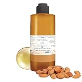 PLANTAWA Aceite Almendras Dulces 1l, 100% Natural, Origen Vegetal, Múltiples Usos, Materia Prima,Contiene Vitamina E, Sostenible, Marrón