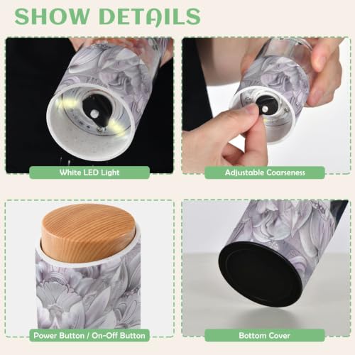 Molinillo de granos de café con grosor ajustable y diseño bohemio 4