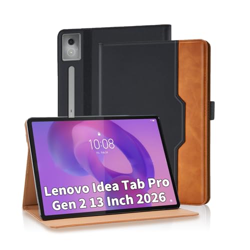 Étui folio Lenovo Idea Tab Pro 2 Gen 13" en similicuir PU noir