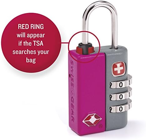 Cadenac à Bagages SwissGear TSA Sentinelle - Noir - Réinitialisable - Neuf