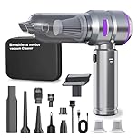 Lyiazsoy Car Vacuum Cleaner,22000PA High Power Mini Vacuum Cleaner,Rechargeable Handheld Vacuum,Portable Cordless Compressed Air Duster Air Blower for Car Home (Purple)