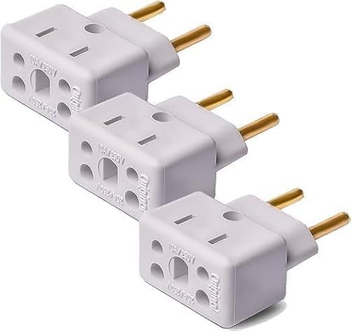 Transforme Suas Tomadas com o Kit 03 Adaptadores Tomada T Bob Benjamin 10A/20A Bivolt 250v Adapte su