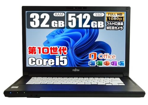 �y�����ςݕi�z FullHD ��10���� Core i5 10310U / ������ 32GB / SSD 512GB / MS Office 2019 / Windows 11 / �t��HD Wi-Fi 15.6�C���` WEB�J���� FHD�t�� DVD-R