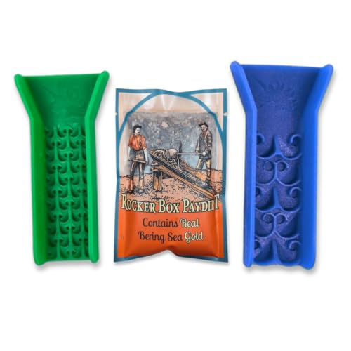 Dream Mat Pocket Sluice Kit with Bering Sea Gold Paydirt - Mining Equipment - Mini Sluice - Portable Gold Pan Kit