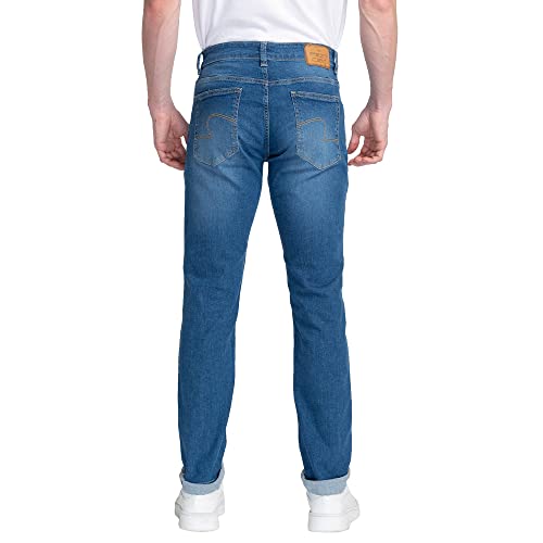 Image of Spykar Men's Mid Rise Solid Regular Fit Jeans
