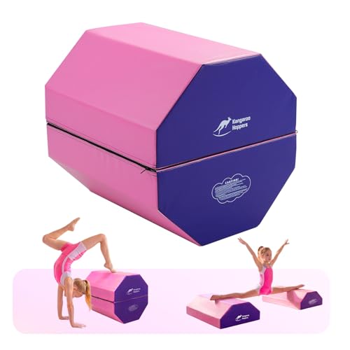 Kangaroo Hoppers 2-in-1 Detachable Gymnastics Octagon Tumble Mat for Kids