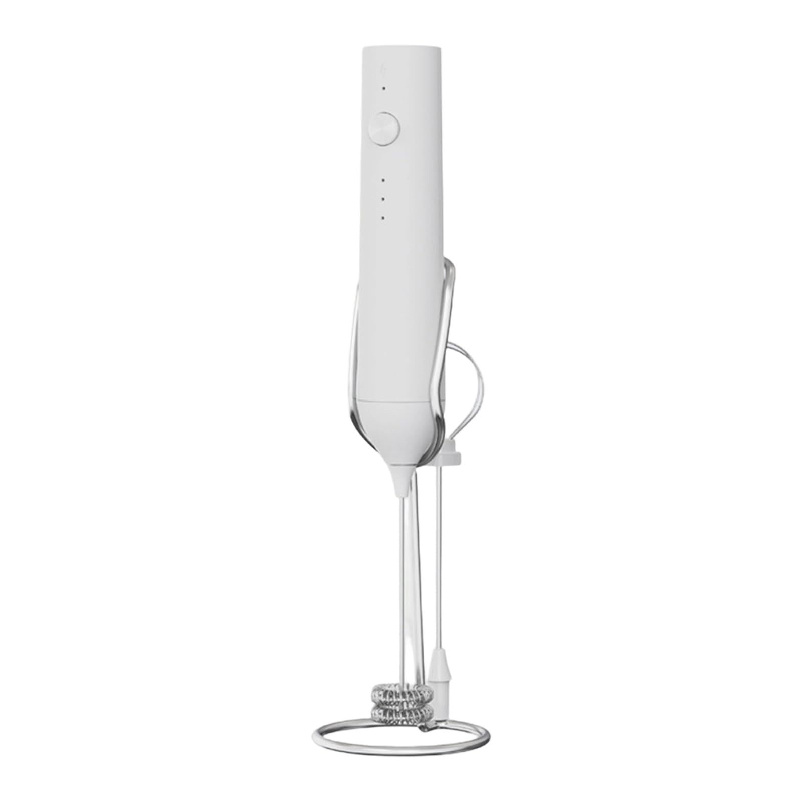 Linvimia Electric Milk Frother Whisk with Metal Heads 500mAh Rechargeable Battery Suitable for Coffee Cream and Baking Recipes Multifunctional Electric Whisk