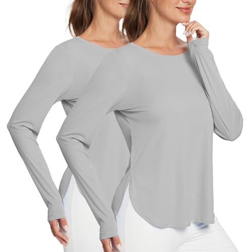 BALEAF Women's Sun Shirts UPF 50+ Long Sleeve Hiking Tops Lightweight Quick Dry UV Protection Outdoor Clothing