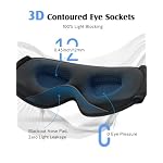 YFONG Travel Pillow with 3D Sleep Mask for Long Flights Airplane, Blue - Image 5