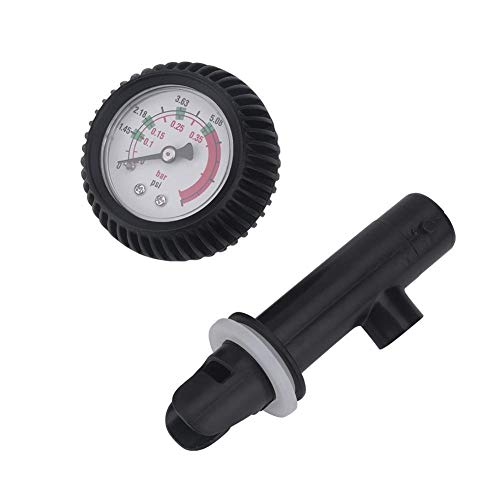 Kayak Barometer, Nylon Inflatable Boat Air Pressure Gauge Barometer for Kayak Raft Black boating